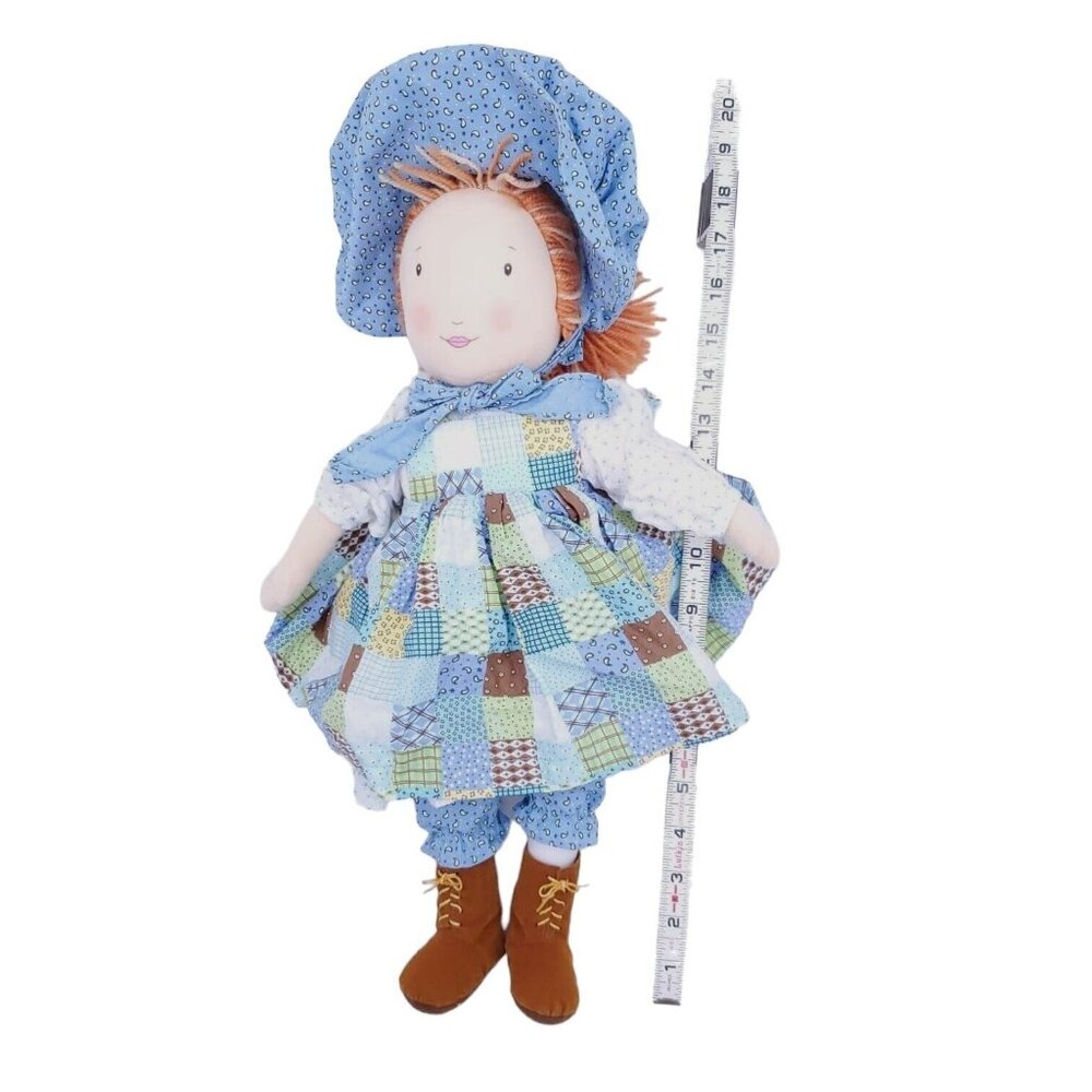16" Vintage Amtoy American Greetings HOLLY HOBBIE Stuffed Doll w/ Freckles (P13)